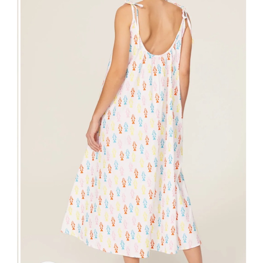 Solid and Strip Stella Dress - Picture 2 of 6